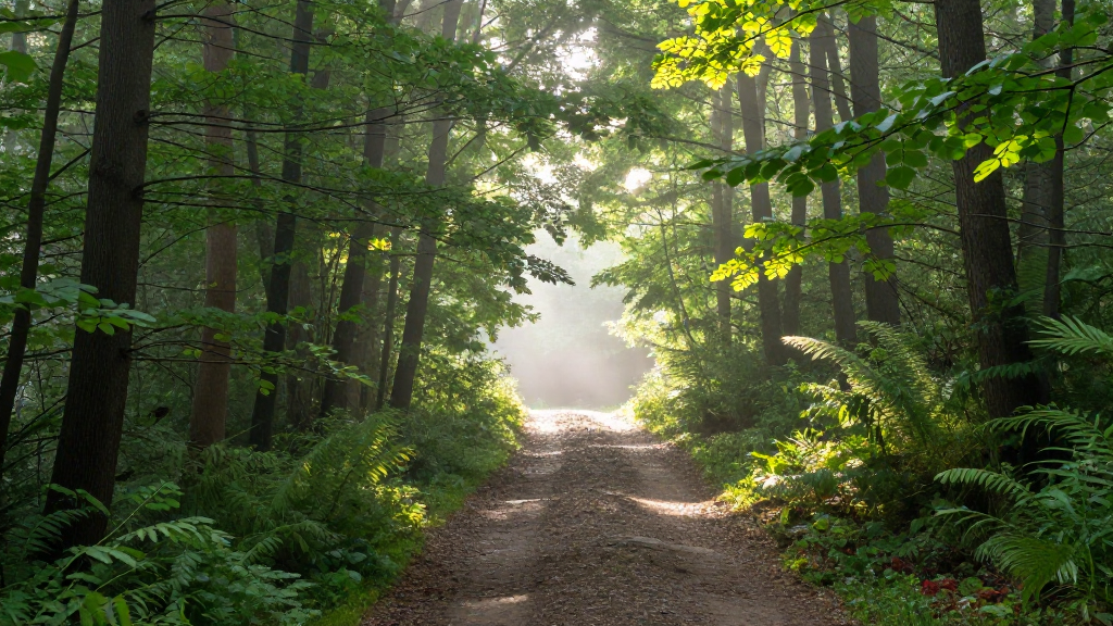 欧洲捷克波希米亚森林森林霓景观