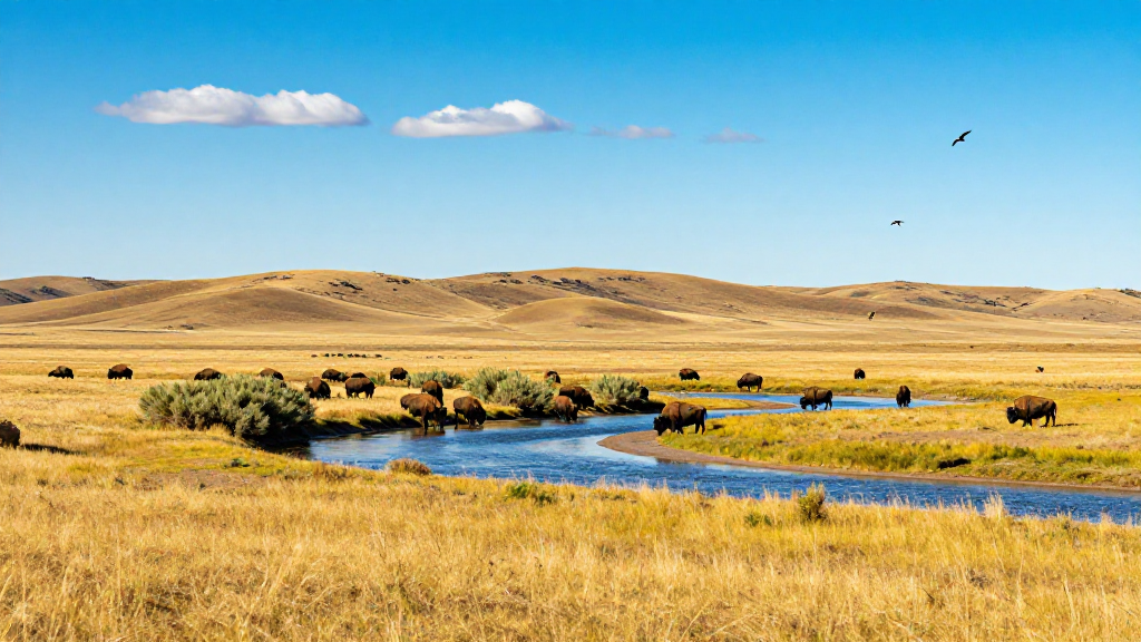 北美洲大平原平原质感表现