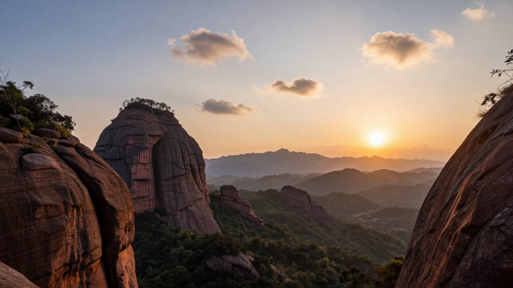 亚洲广东丹霞山山地框架构图