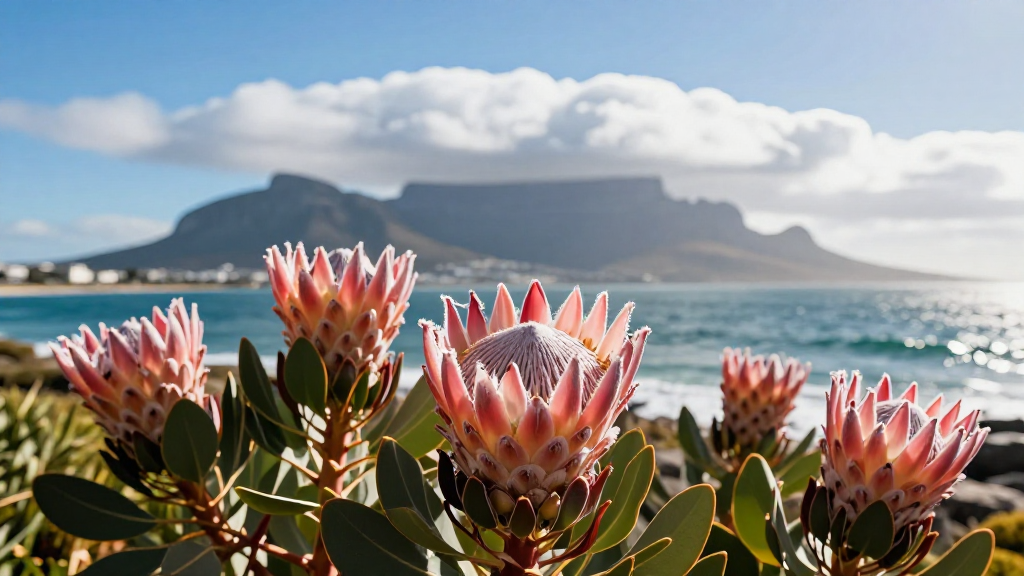 非洲南非开普地区海岸地中海帝王花