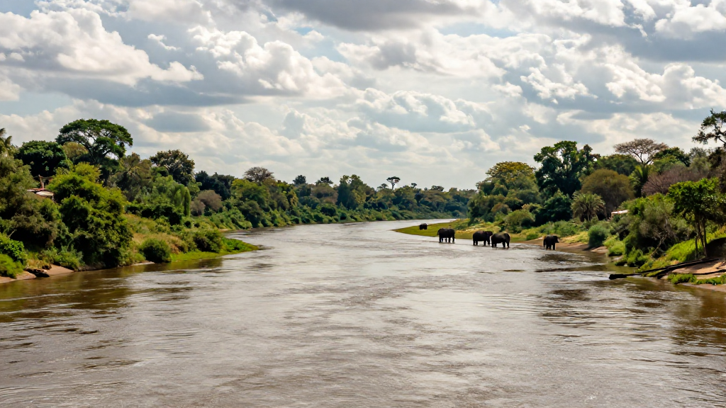 非洲赞比西河流域河流湿地
