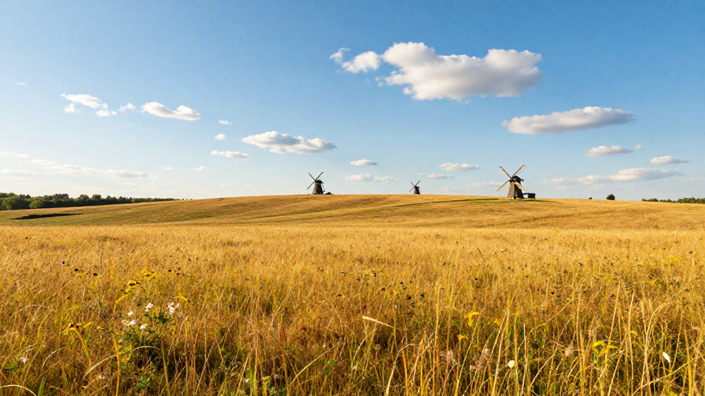 欧洲乌克兰草原草原晕景观
