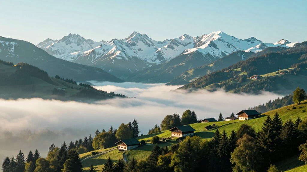 欧洲比利牛斯山脉山脉青色调