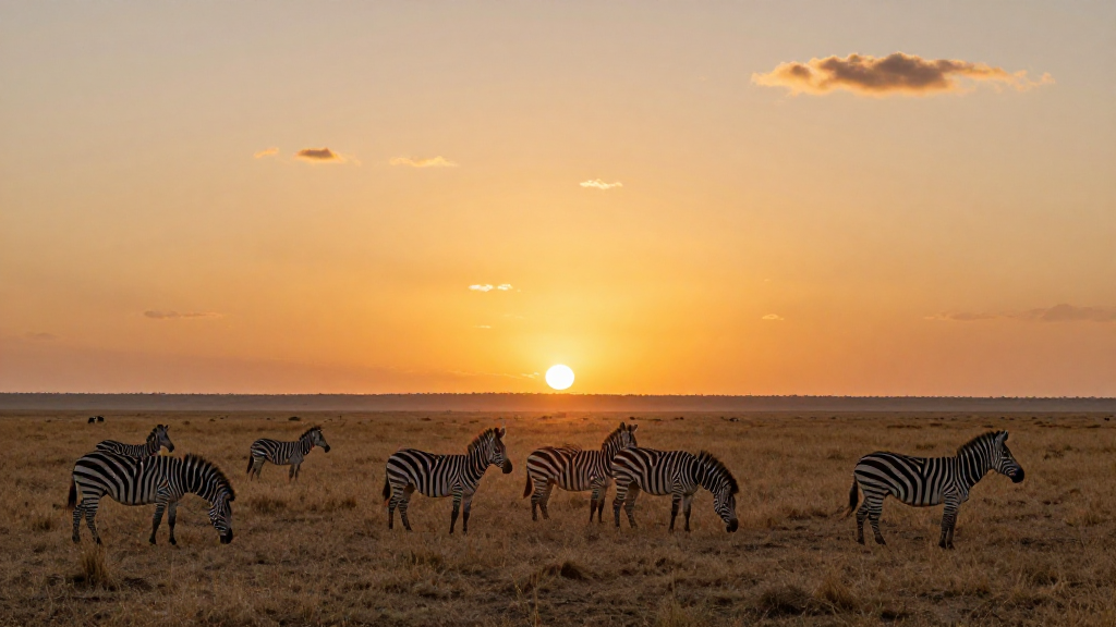 非洲塞伦盖蒂草原单色调