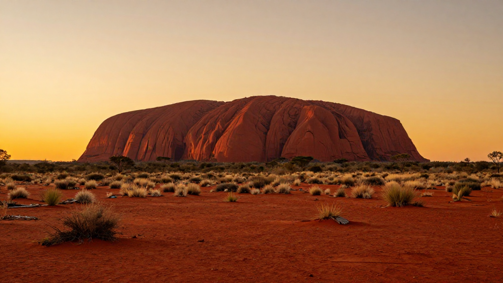 大洋洲乌鲁鲁沙漠干旱