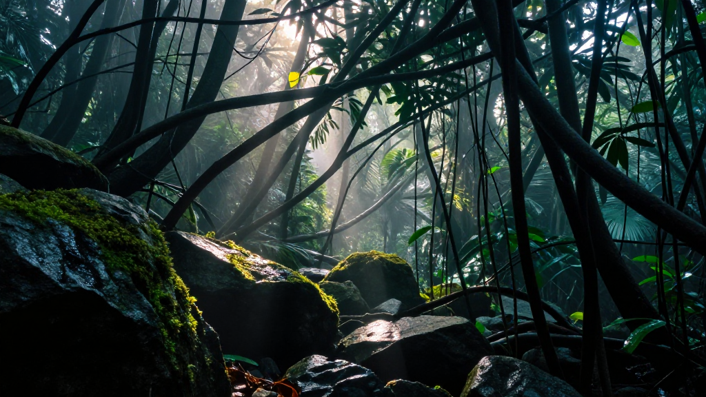 大洋洲塔斯马尼亚摇篮山雨林几何构成