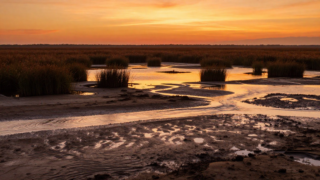 南美洲巴拉圭大查科湿地暖色调