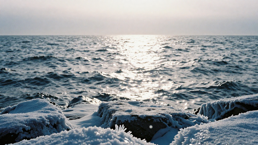 大洋洲密克罗尼西亚海洋降雪景观