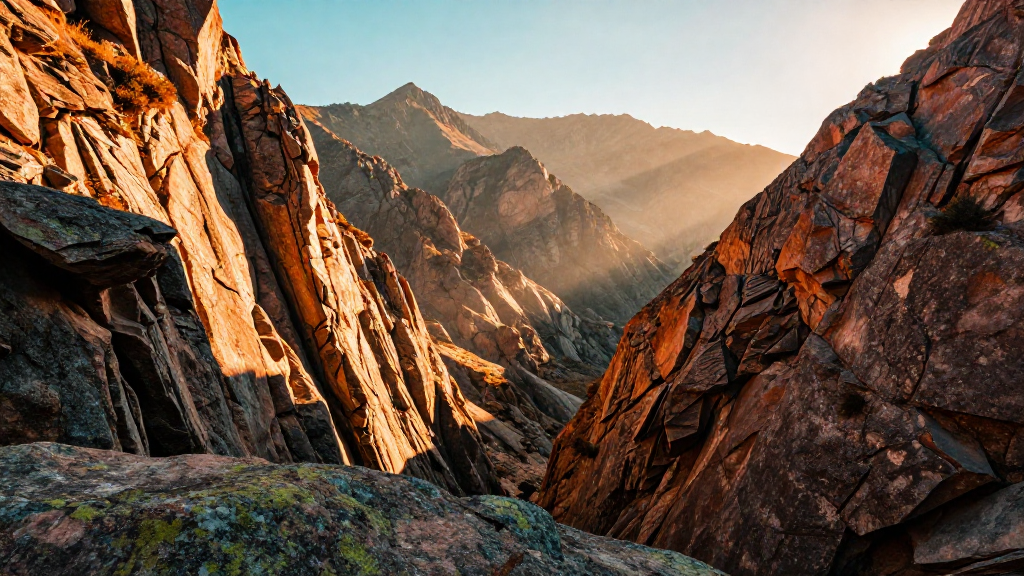亚洲武夷山山脉午时景象