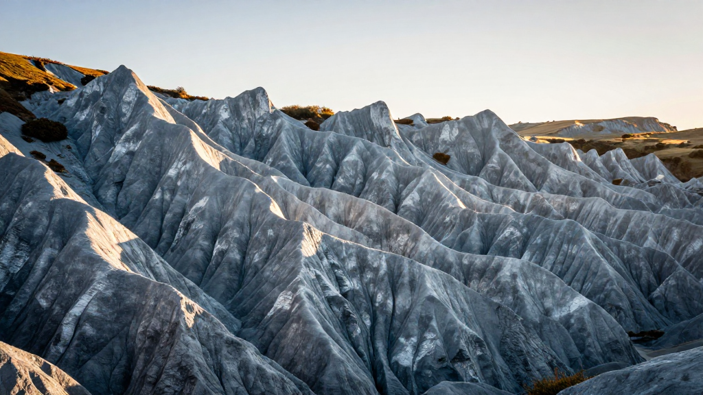 南美洲巴塔哥尼亚高原微风景观