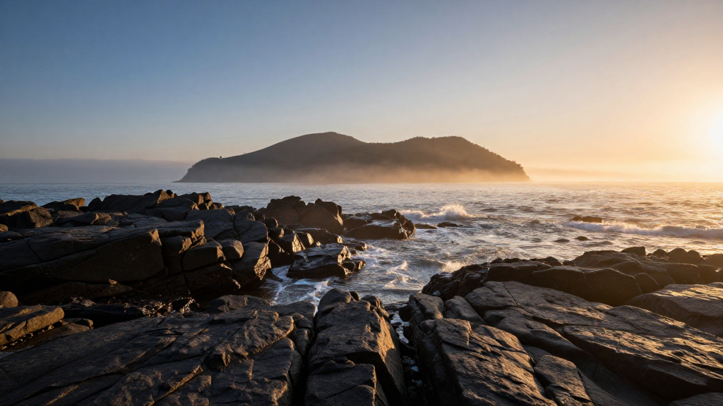 北美洲阿卡迪亚岛屿光影艺术