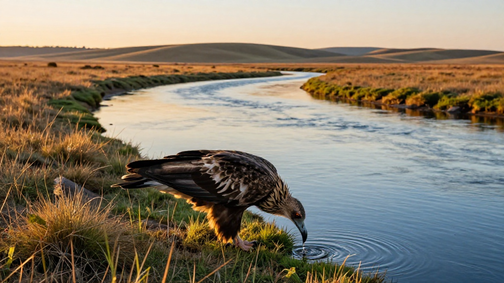 南美洲乌拉圭草原河流草原草原雕
