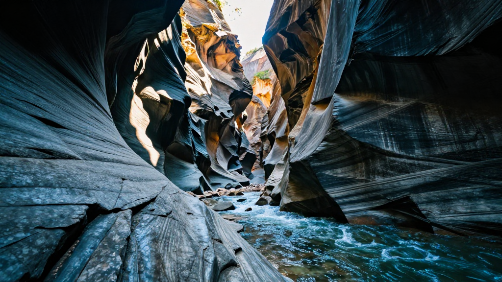 大洋洲蓝山峡谷飑锋景观