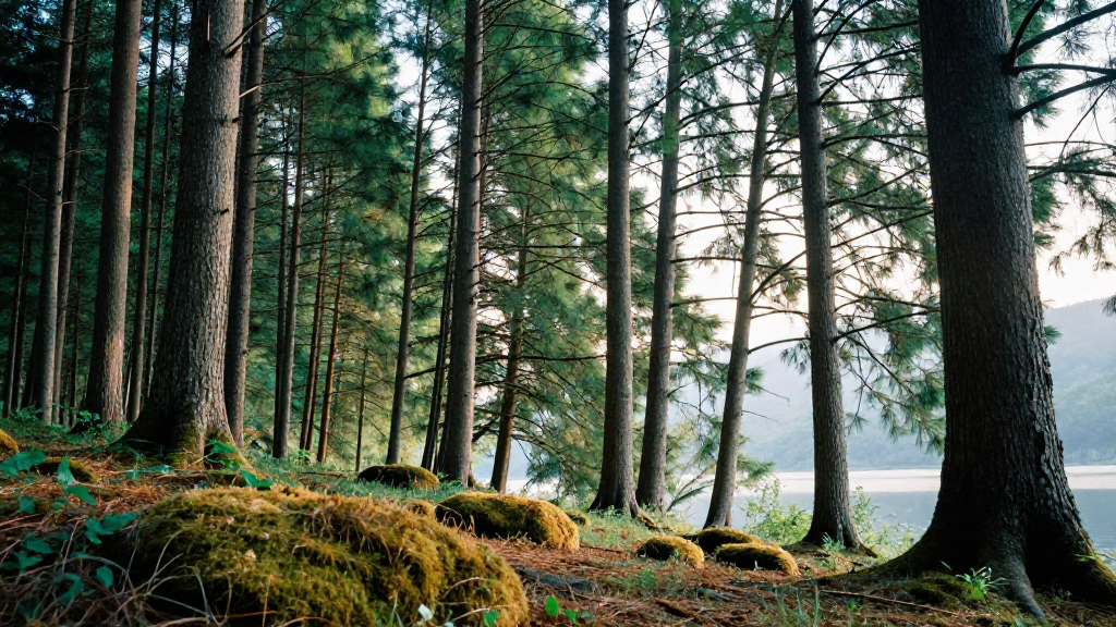 北美洲加拿大育空地区森林初夏景观
