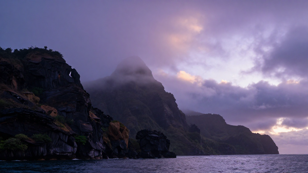 大洋洲瓦努阿图岛屿紫色调