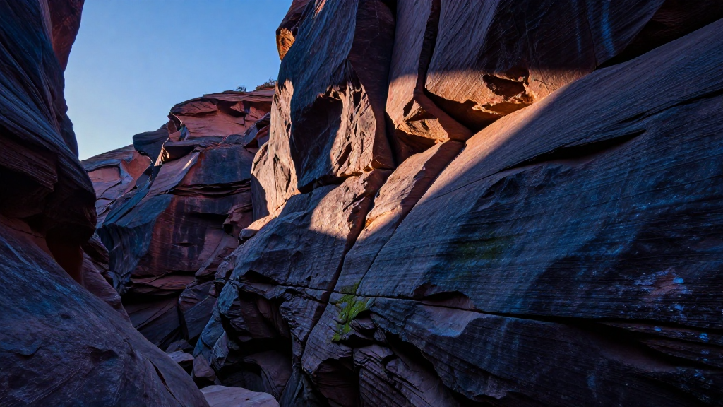 北美洲大烟山峡谷亥时景象