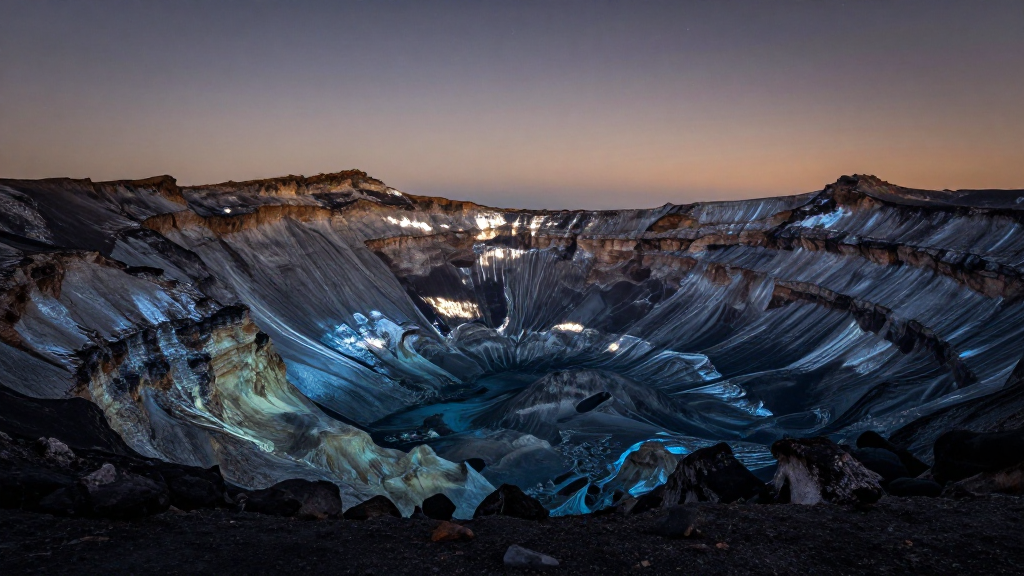 非洲恩戈罗恩戈罗火山口子时景象