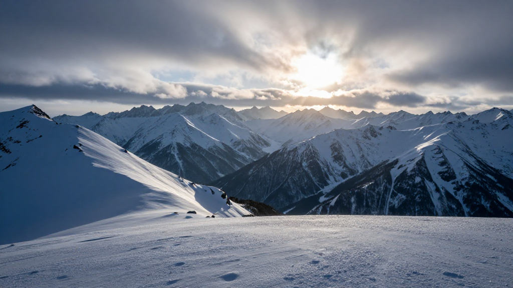 大洋洲蓝山山脉降雪景观