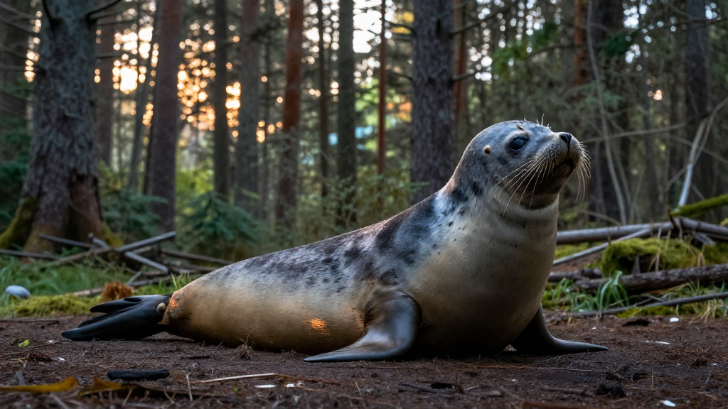 大洋洲新南威尔士州平原温带森林海豹