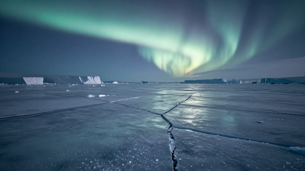 南极洲罗斯冰架高原清晨景象