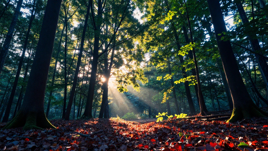 北美洲大提顿森林华景观