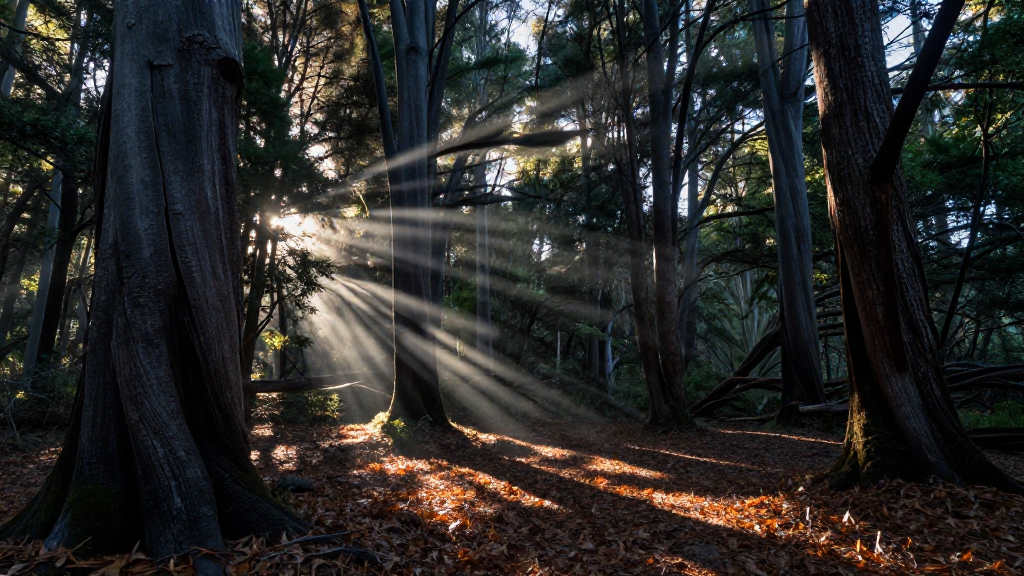 大洋洲拜伦湾森林狂风景观