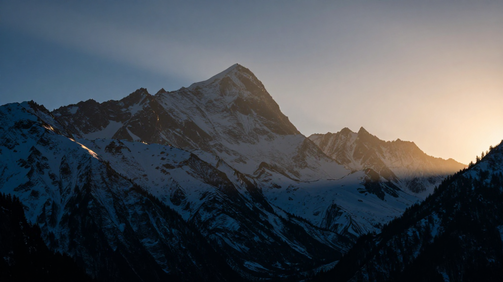非洲乞力马扎罗山山脉清晨景象