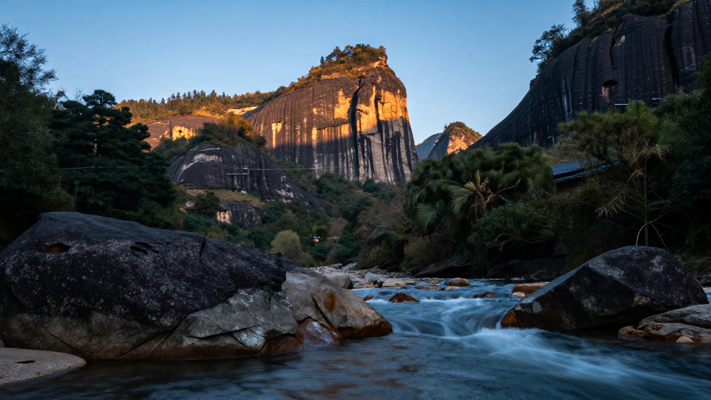 亚洲武夷山山脉动静结合