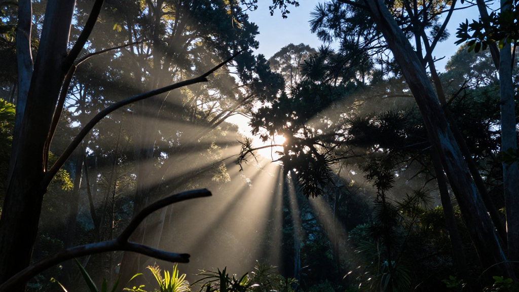大洋洲拜伦湾森林渐变色