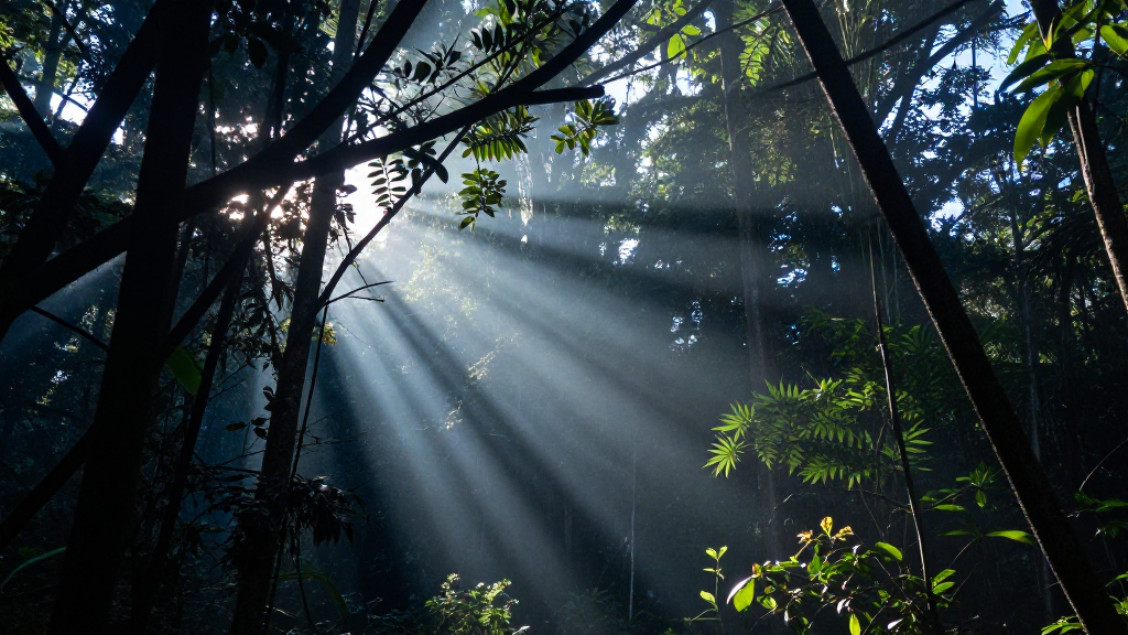 南美洲巴西高原森林广角镜头
