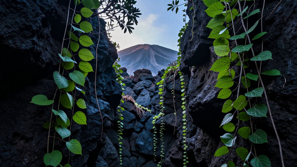 非洲卢旺达火山森林飑锋景观