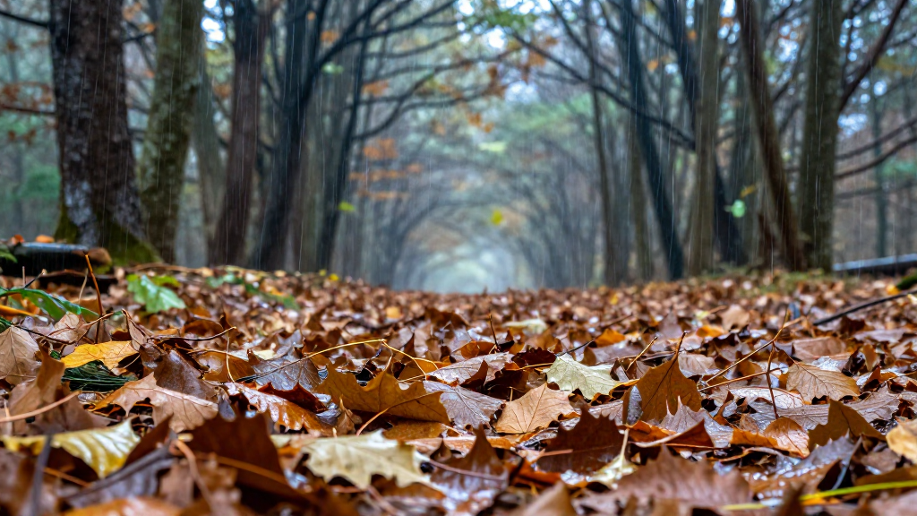 大洋洲蓝山森林细雨景观