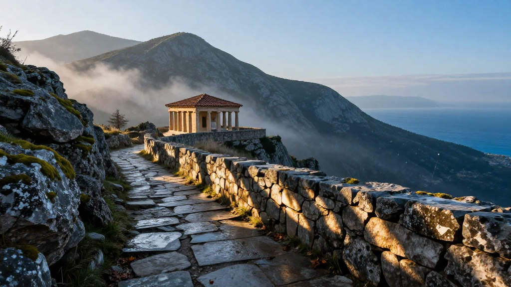 欧洲希腊群岛山地古典美