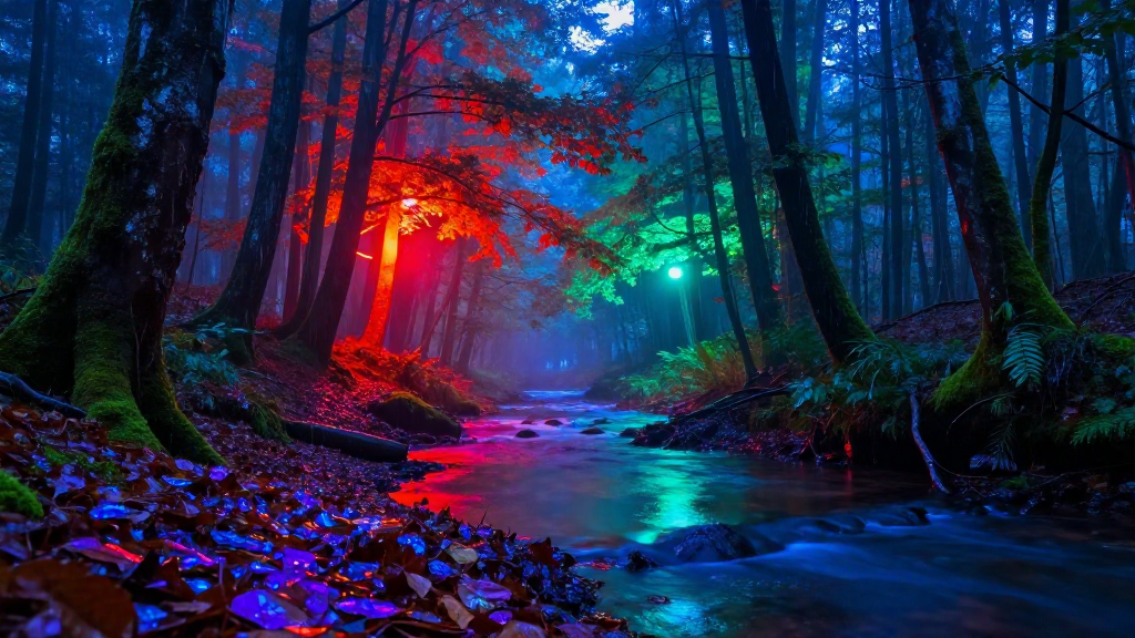 北美洲太平洋西北地区森林霓景观