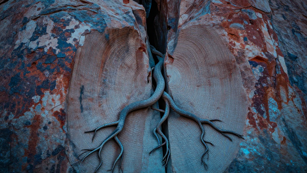 北美洲约书亚树岩石质感表现