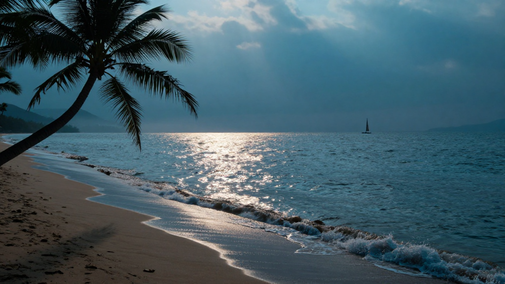 亚洲海南三亚沙滩HDR