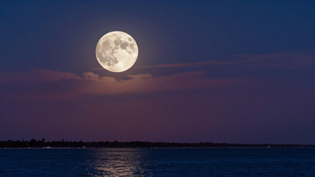 北美洲墨西哥湾沿岸平原月食景观