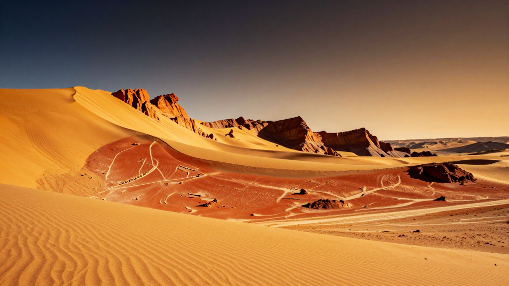 南美洲秘鲁太平洋沿岸沙漠高饱和度