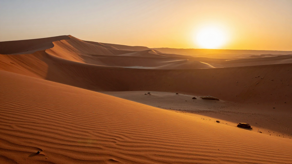 非洲纳米布沙漠沙漠广角镜头