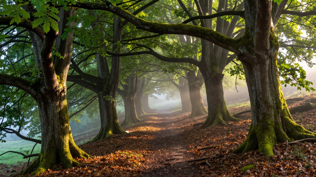 欧洲捷克波希米亚森林森林