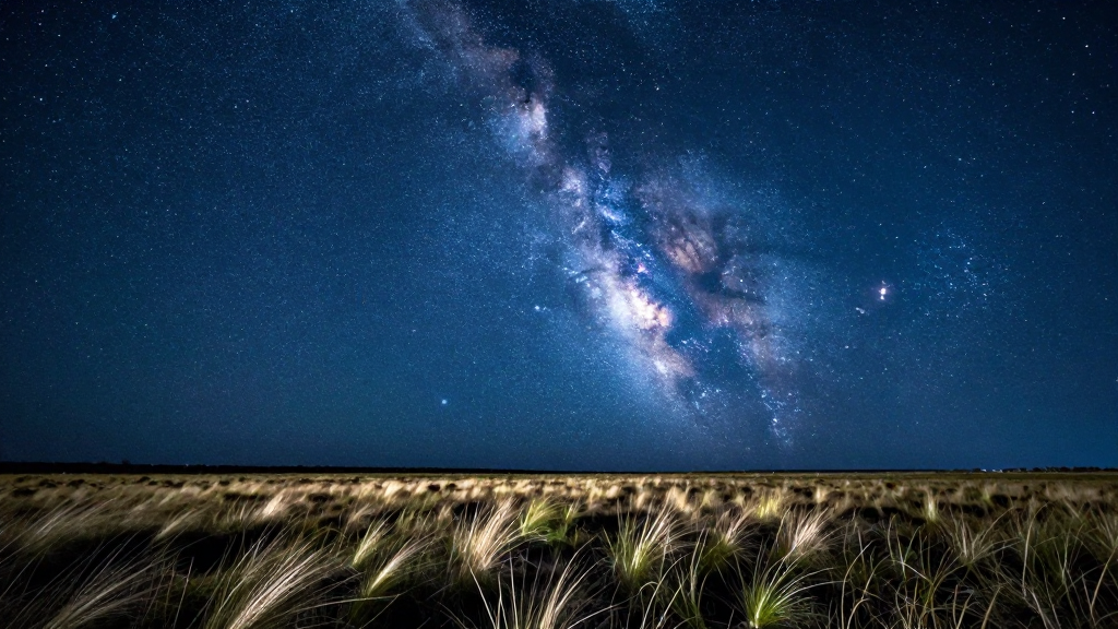 南美洲阿根廷潘帕斯草原草原星空摄影