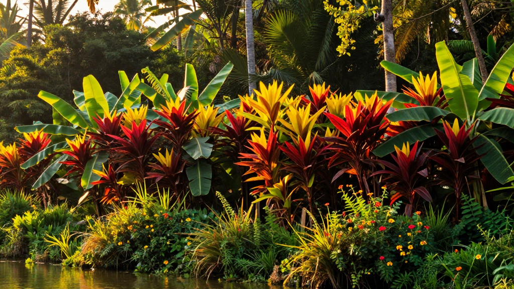 亚洲云南西双版纳平原鲜艳色彩