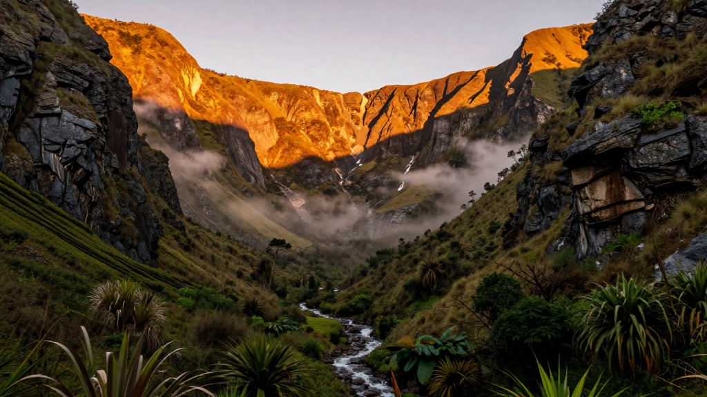 大洋洲巴布亚新几内亚山脉HDR